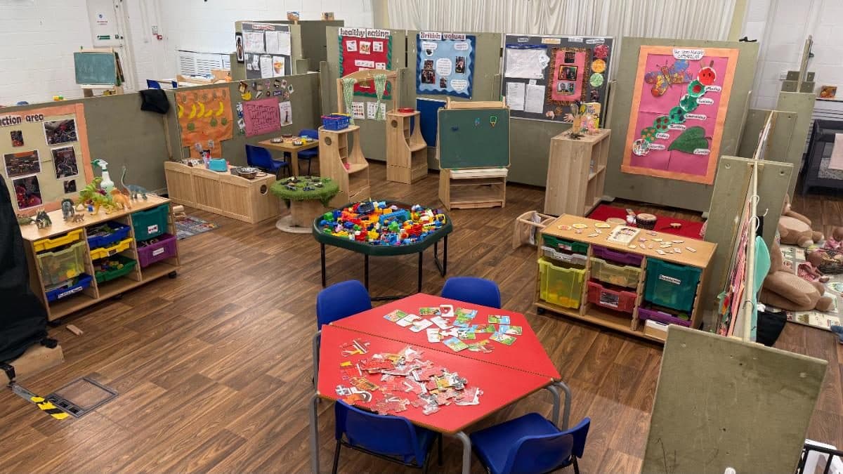 destiny haven nursery bright colorful learning environment with activity station