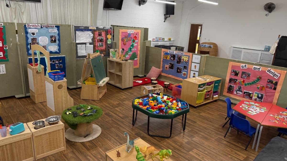 destiny haven nursery colorful play area with toys and displays